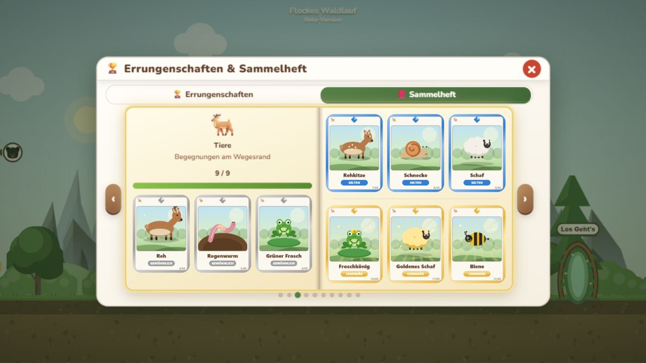 Das Sammelheft mit Karten